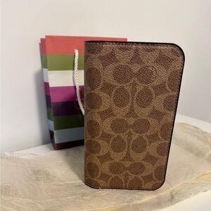 COACH IPhone 15 Pro MAX Wallet Case
